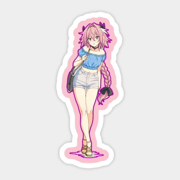 Astolfo Fate Apocrypha Fashion Sticker by yrb barach